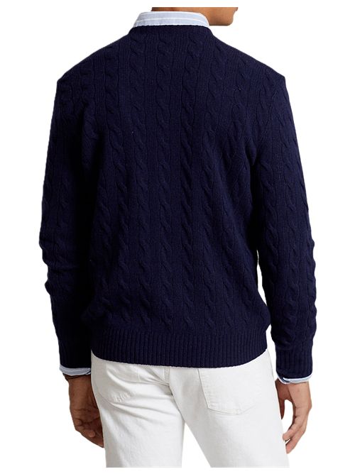 Maglione con lavorazione intrecciata navy Polo Ralph Lauren | 710-876762-002HUNTER NAVY